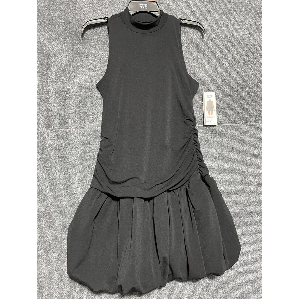 Madden NYC Dress Women's Size M Black Bubble Skirt New